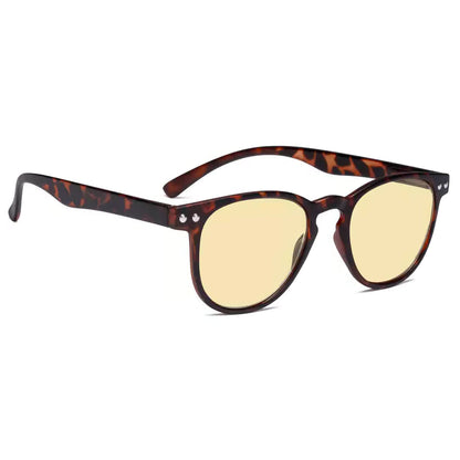 Oval Vintage Blue Light Blocking Reading Glasses Women Men