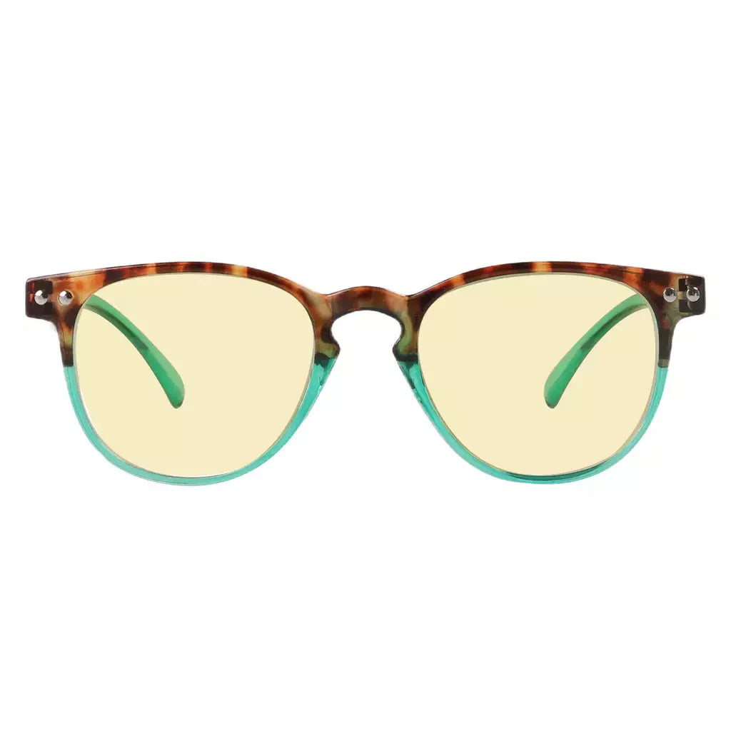 Oval Vintage Blue Light Blocking Reading Glasses Women Men