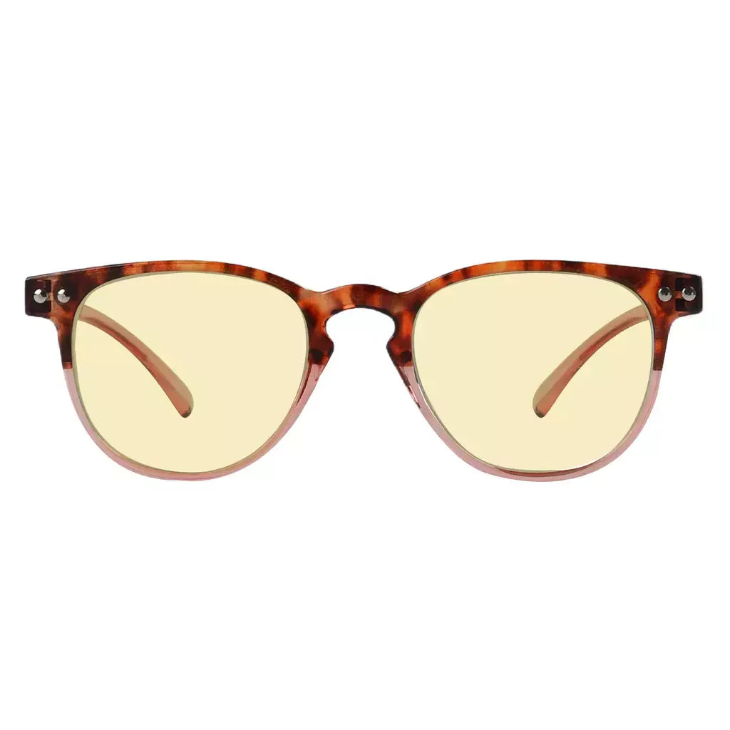 Oval Vintage Blue Light Blocking Reading Glasses Women Men