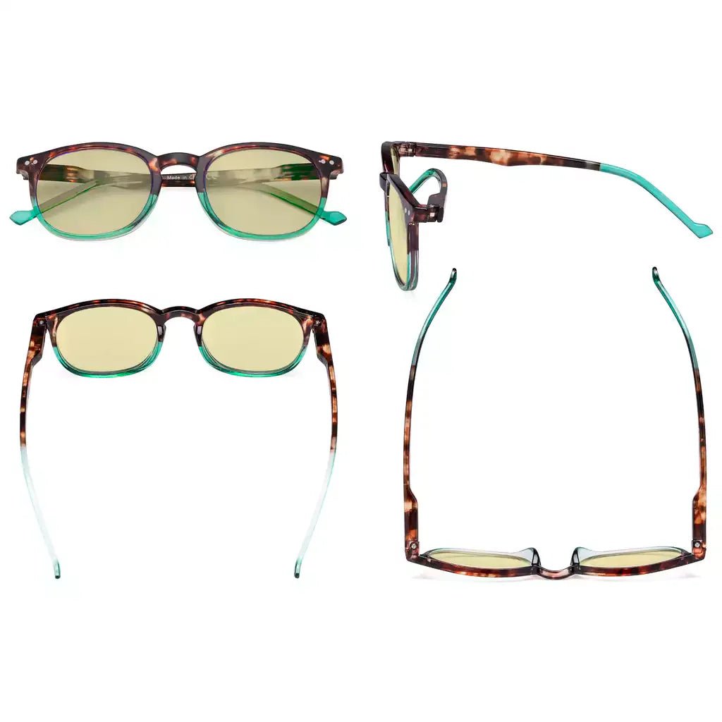 Oval Blue Light Blocking Reading Glasses Women Men