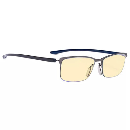 Metal Half-rim Blue Light Glasses Women Men