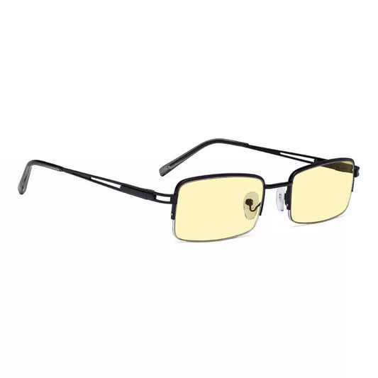 Half Rim Blue Light Blocking Glasses Women Men