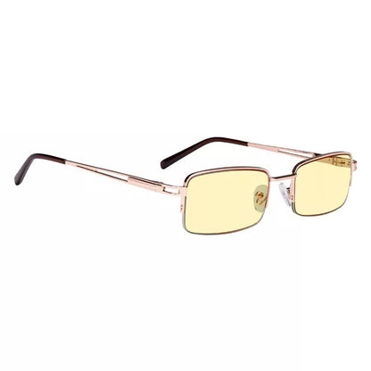 Half Rim Blue Light Blocking Glasses Women Men