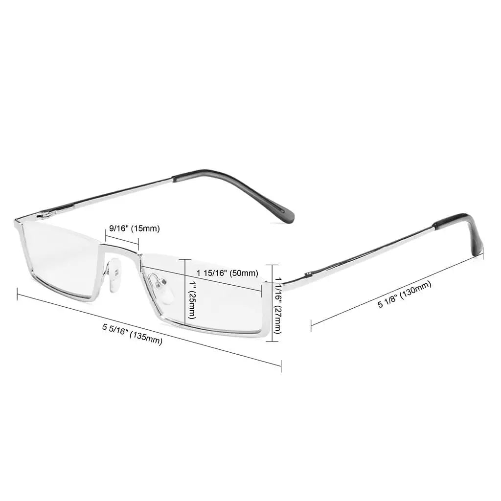 Half-rim Blue Light Blocking Glasses Women Men
