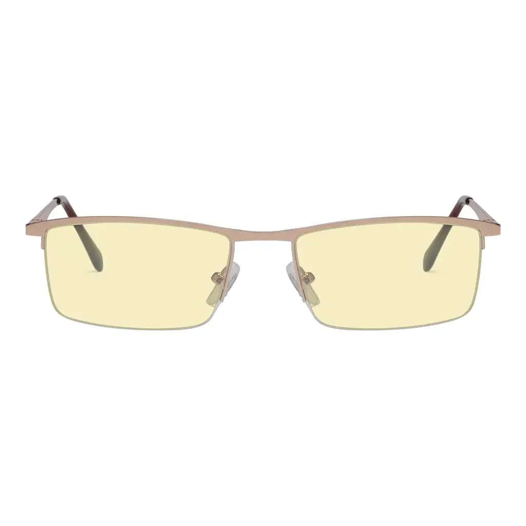 Half Rim Blue Light Glasses Women Men