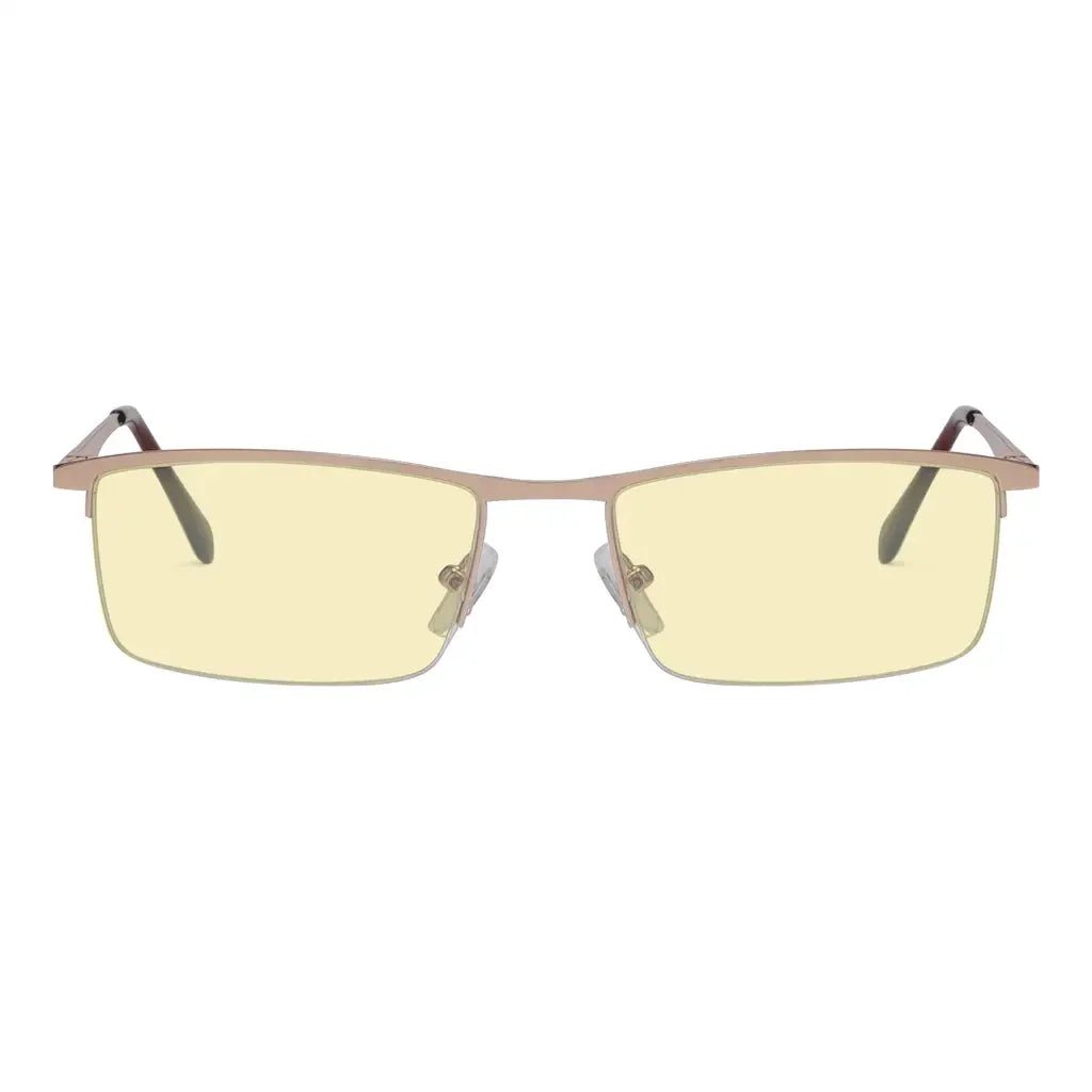 Half Rim Blue Light Glasses Women Men
