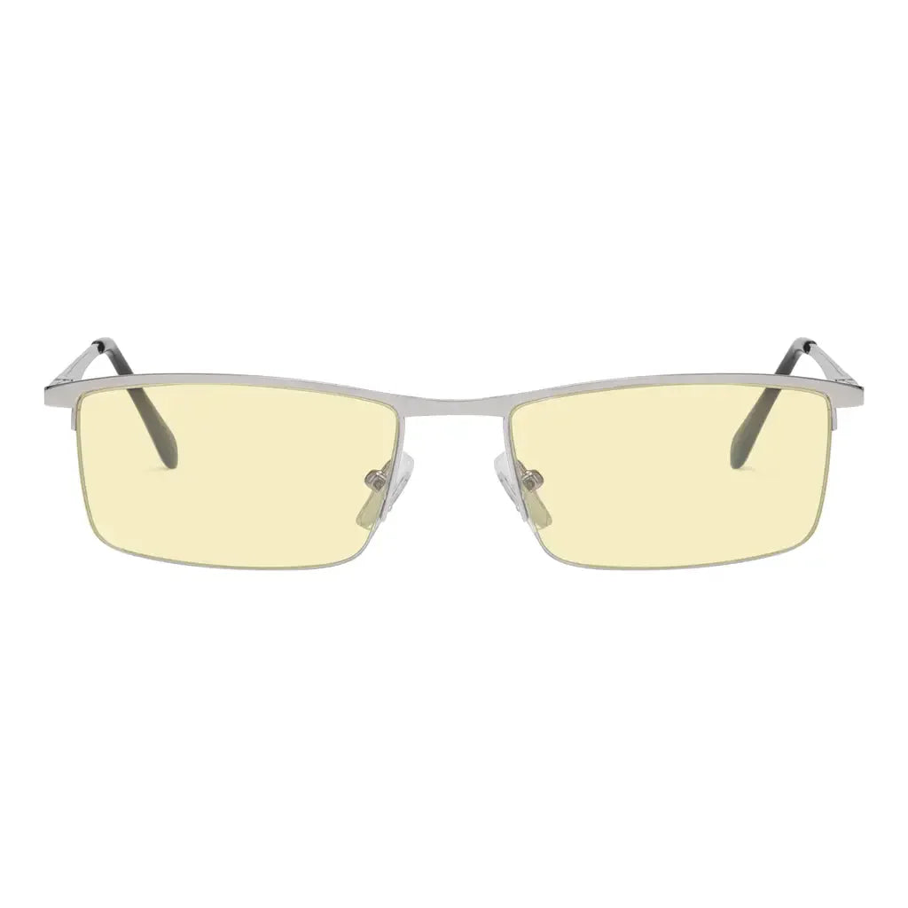 Half Rim Blue Light Glasses Women Men
