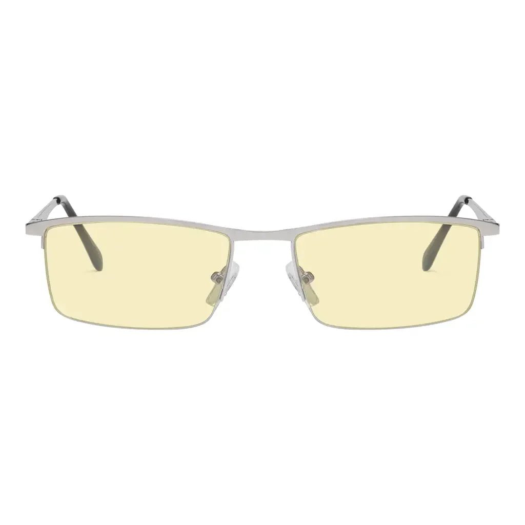 Half Rim Blue Light Glasses Women Men