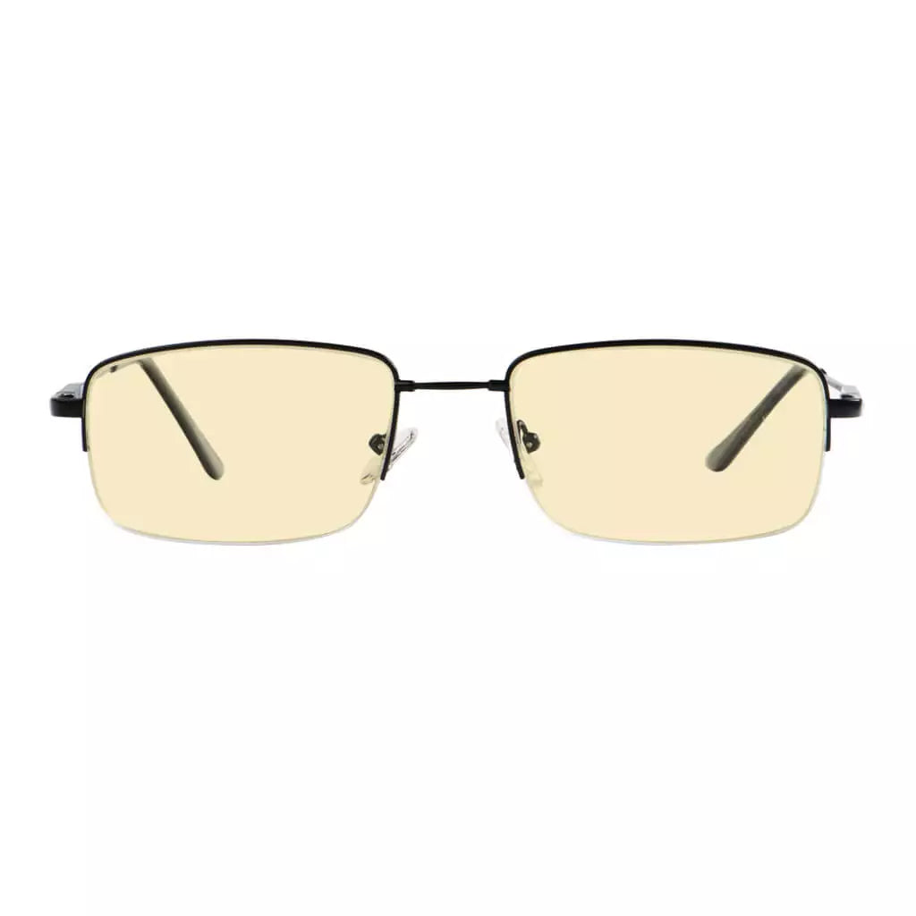 Half-rim Metal Blue Light Glasses Women Men