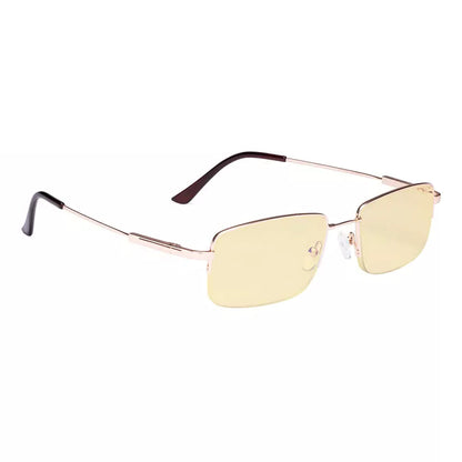 Half-rim Metal Blue Light Glasses Women Men