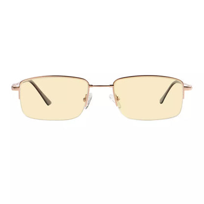 Half-rim Metal Blue Light Glasses Women Men