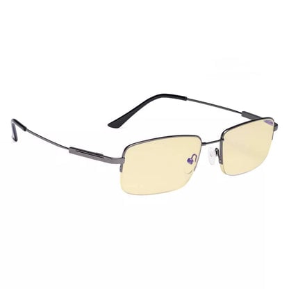 Half-rim Metal Blue Light Glasses Women Men