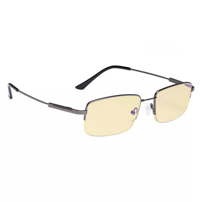 Half-rim Metal Blue Light Glasses Women Men