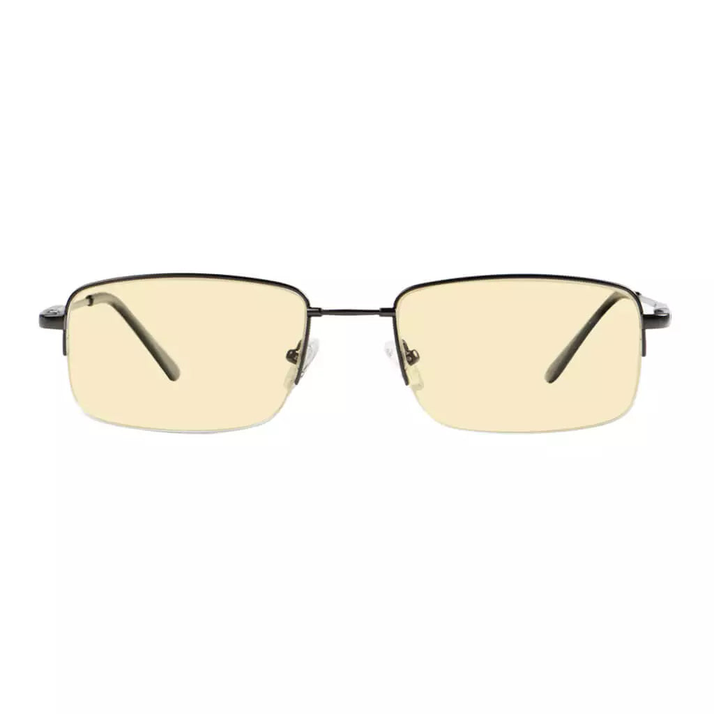 Half-rim Metal Blue Light Blocking Reading Glasses Women Men