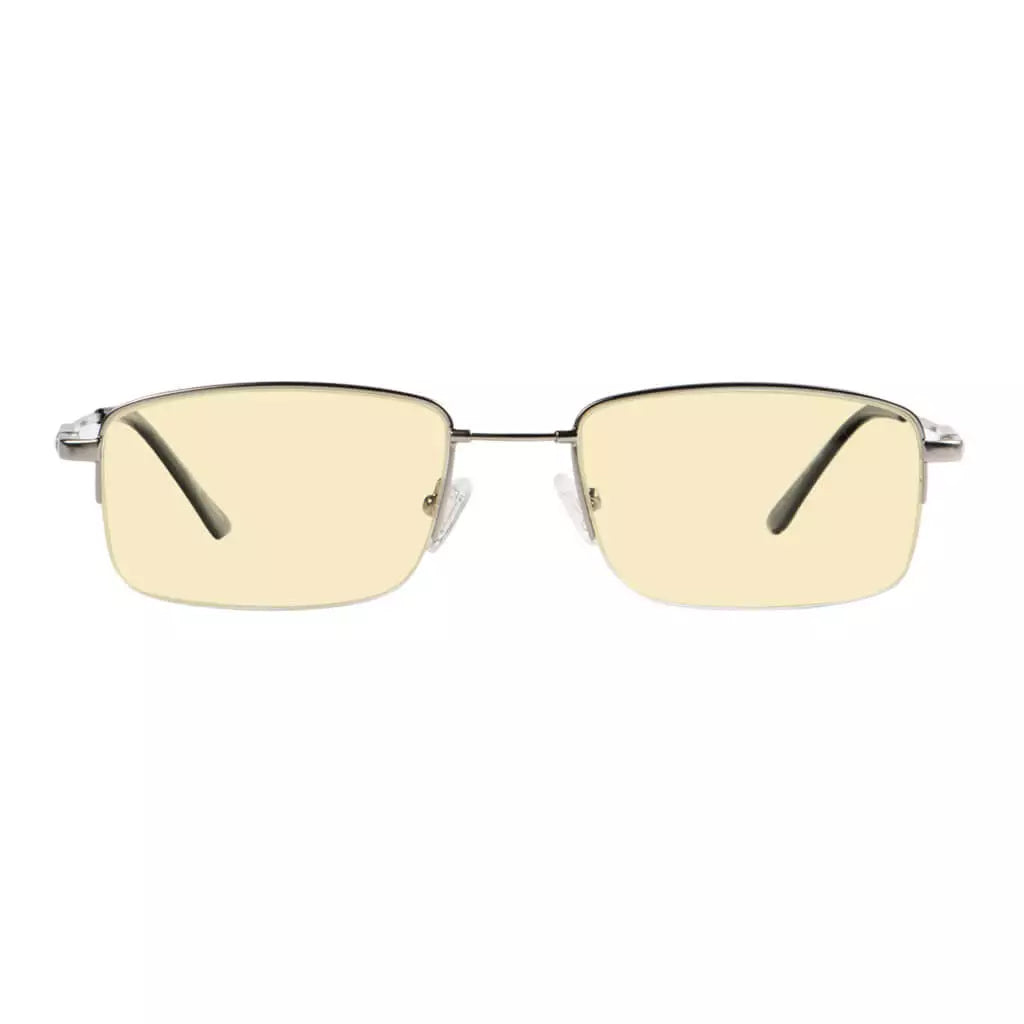Half-rim Metal Blue Light Glasses Women Men
