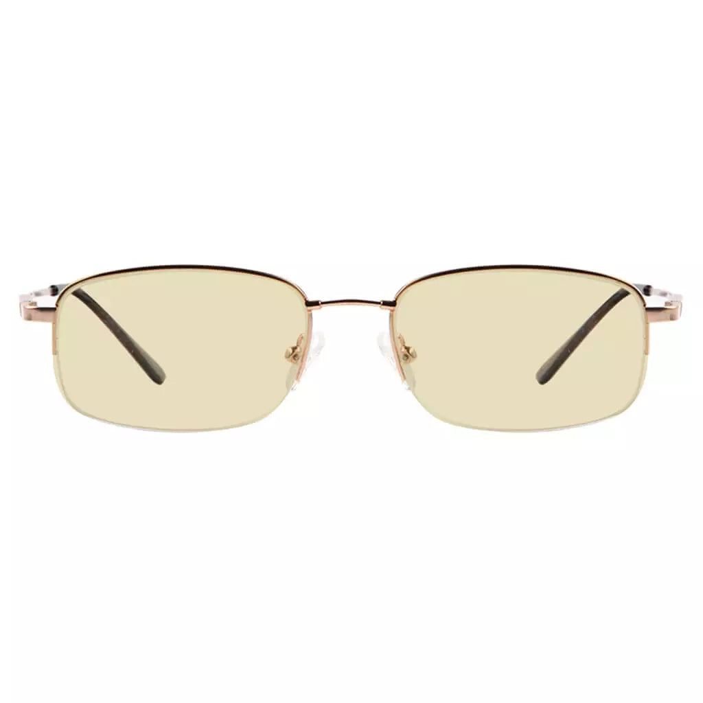 Metal Half-rim Blue Light Blocking Reading Glasses Women Men