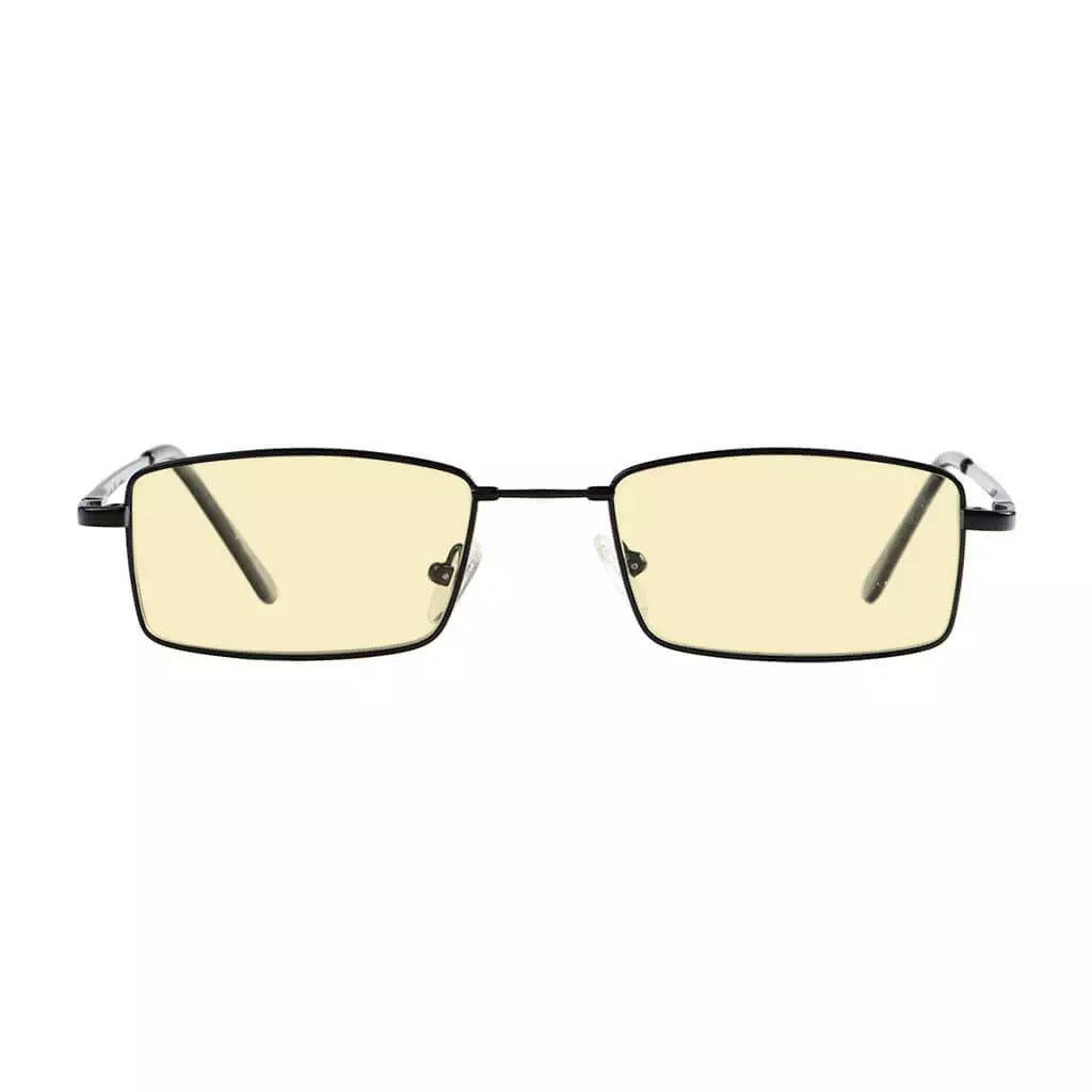 Metal Vintage Blue Light Blocking Glasses Women Men