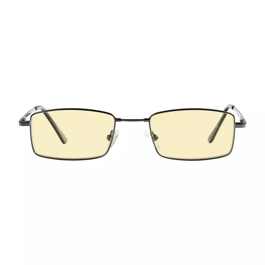 Metal Vintage Blue Light Blocking Glasses Women Men