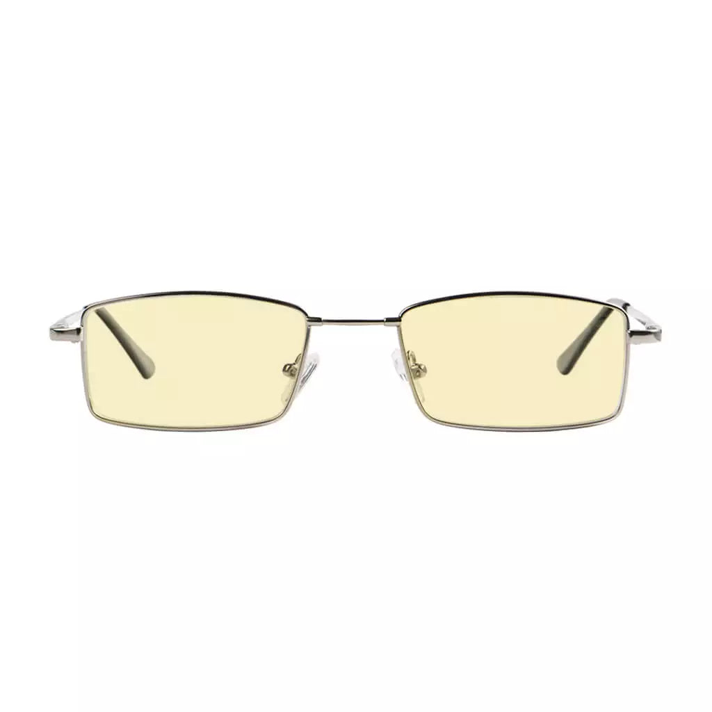 Metal Vintage Blue Light Blocking Glasses Women Men