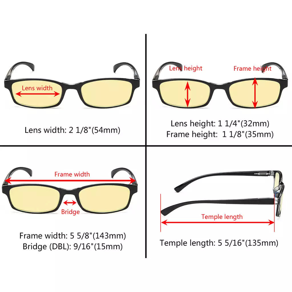 Vintage Blue Light Blocking Reading Glasses Women Men