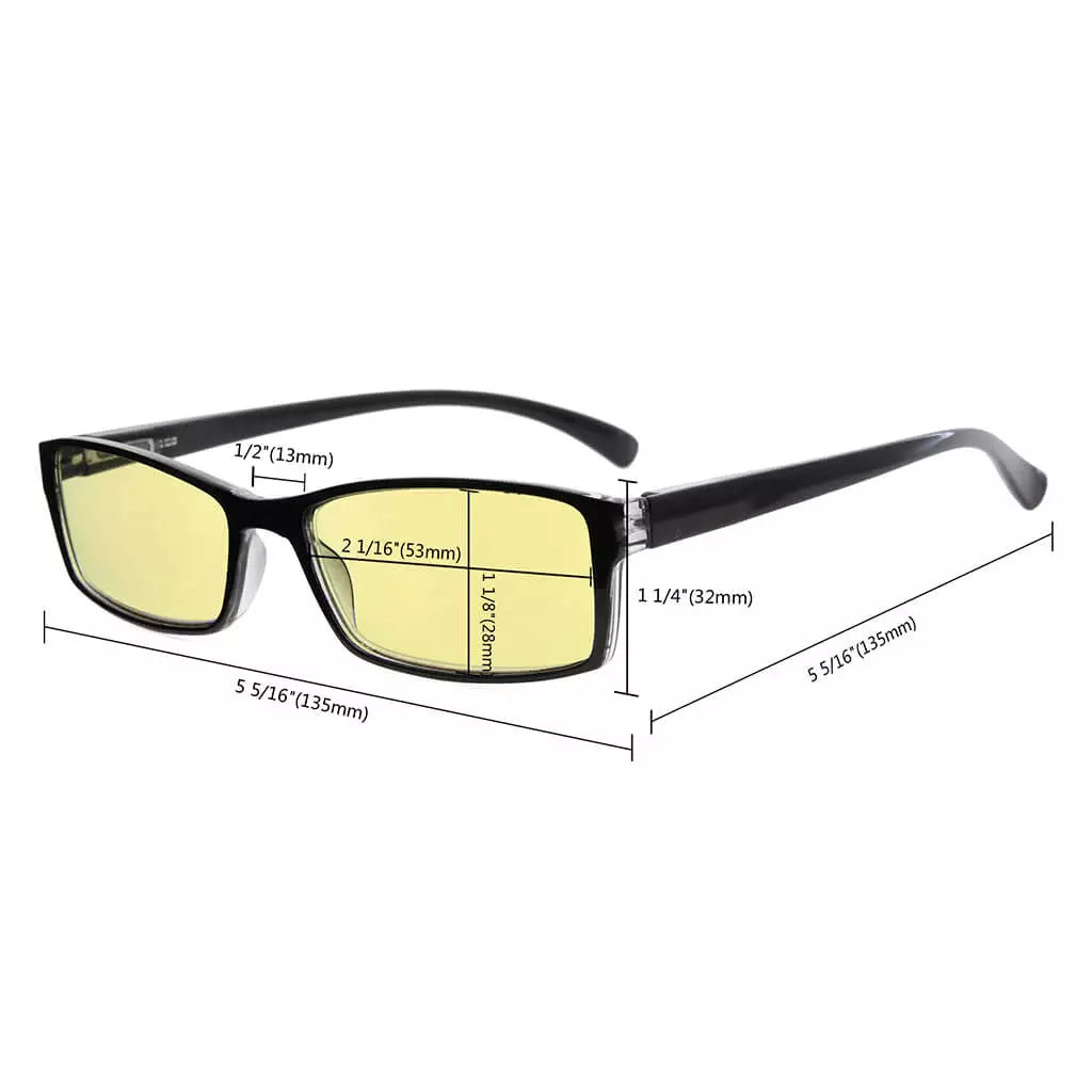 Small Lens Blue Light Blocking Reading Glasses Women Men