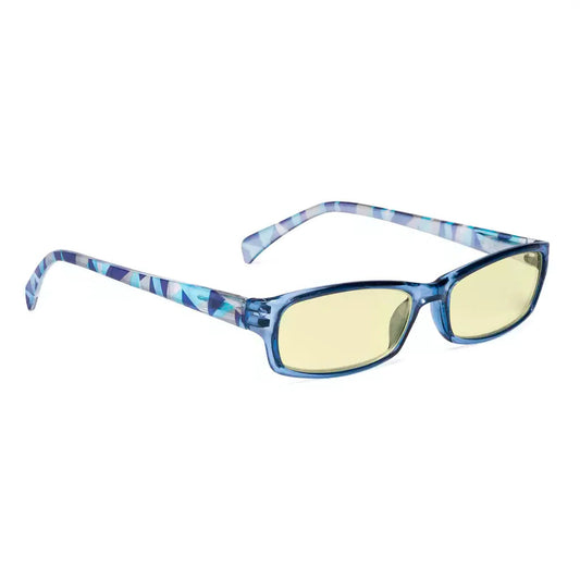 Pattern Temples Blue Light Blocking Glasses Women