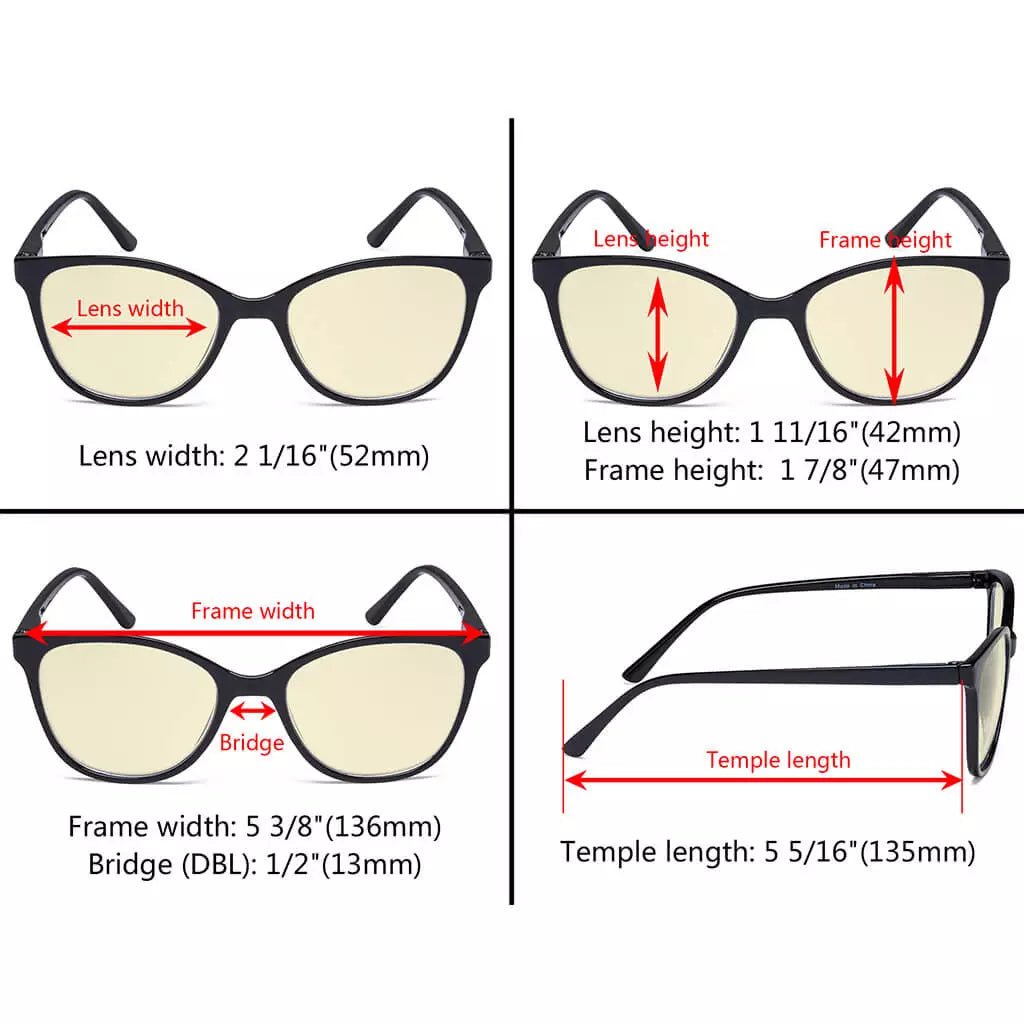 Cat-eye Blue Light Blocking Reading Glasses Women