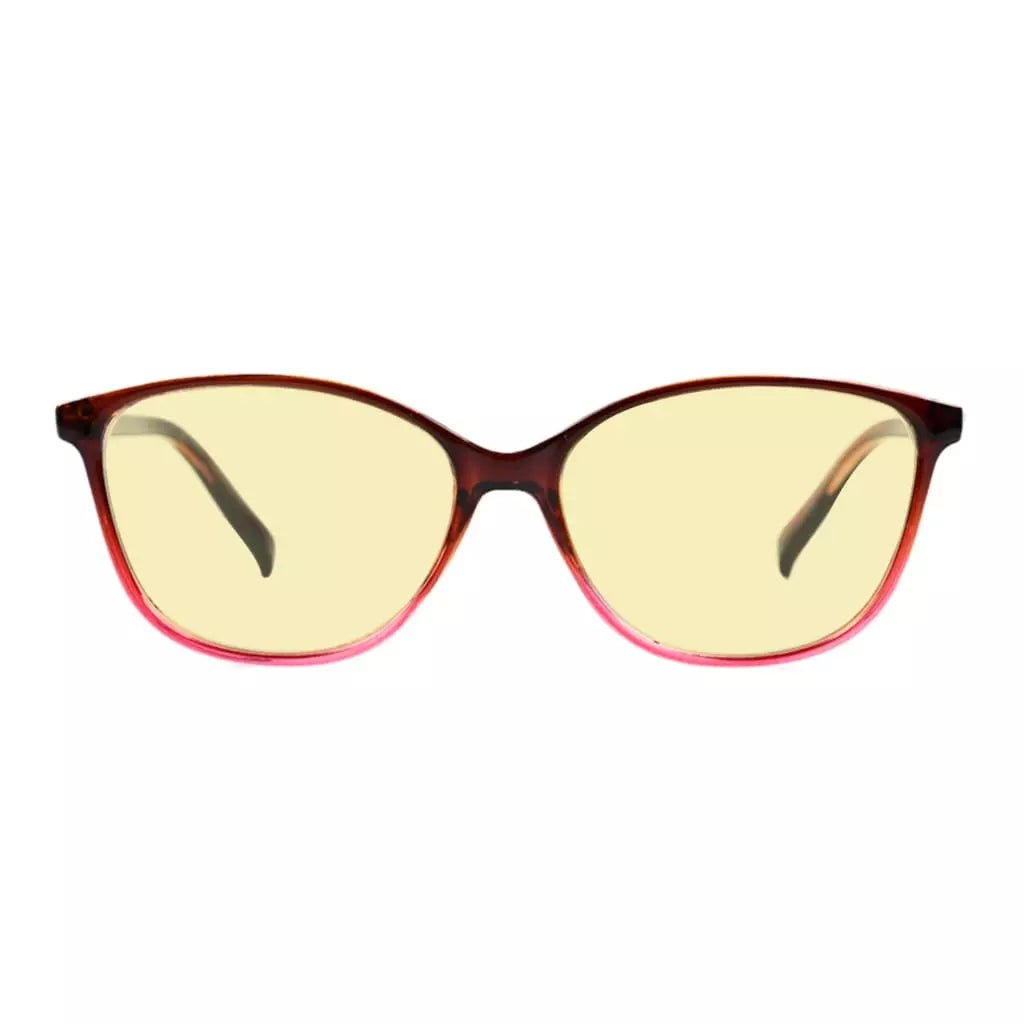 Cat-Eye Blue Light Blocking Reading Glasses Yellow Tinted for Women