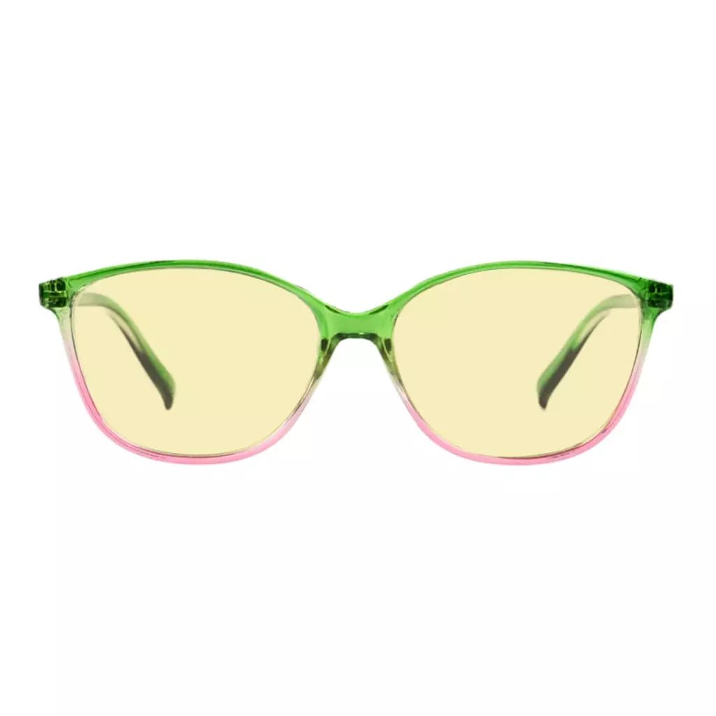 Cat-Eye Blue Light Blocking Reading Glasses Yellow Tinted for Women