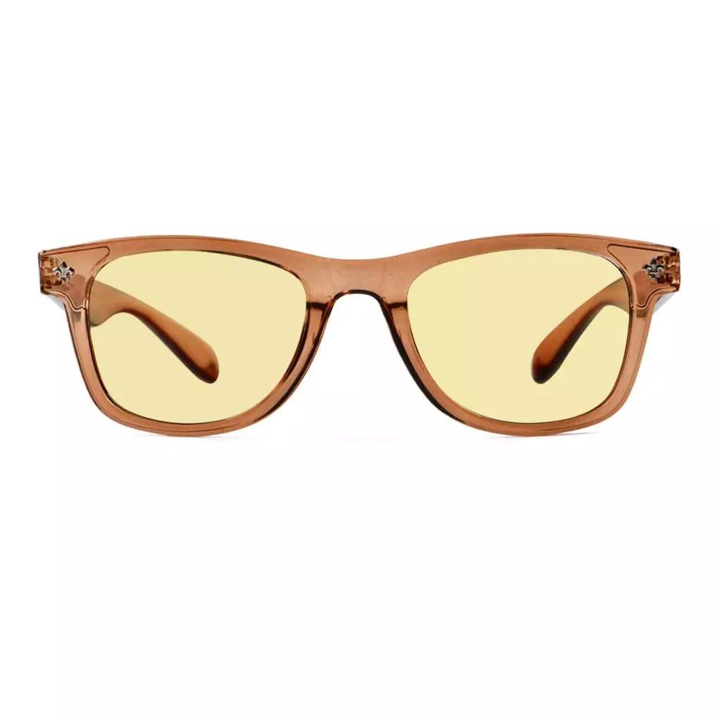Blue Light Blocking Eyeglasses Yellow Tinted for Women Men Eyewear