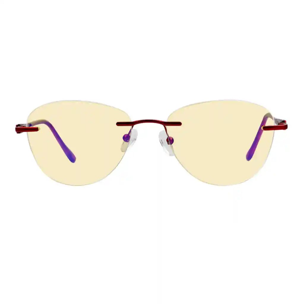 Rimless Blue Light Blocking Reading Glasses Women Men