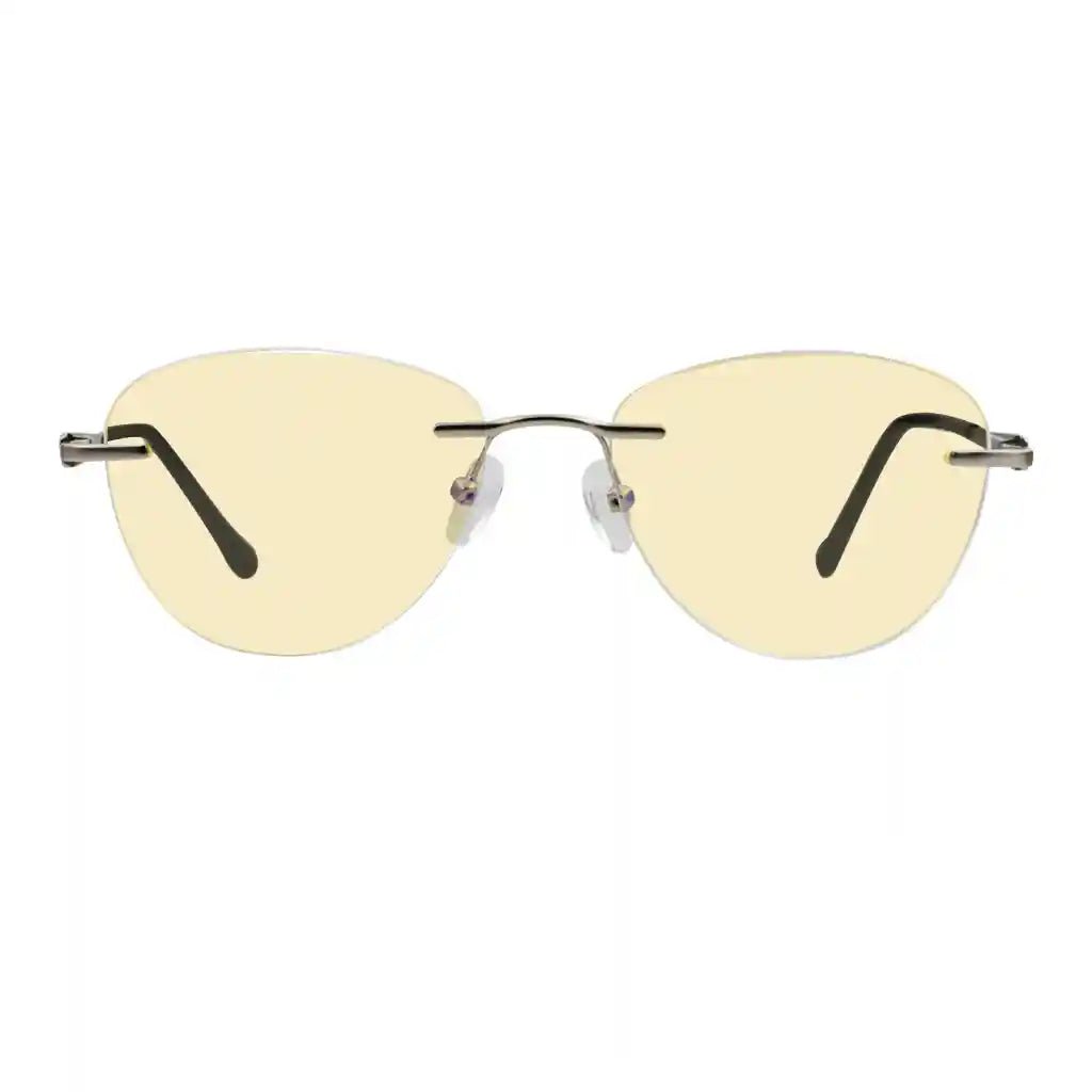 Rimless Blue Light Blocking Reading Glasses Women Men