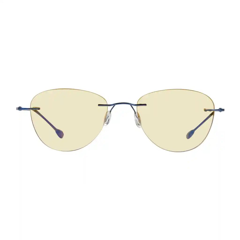 Rimless Blue Light Blocking Reading Glasses Women Men