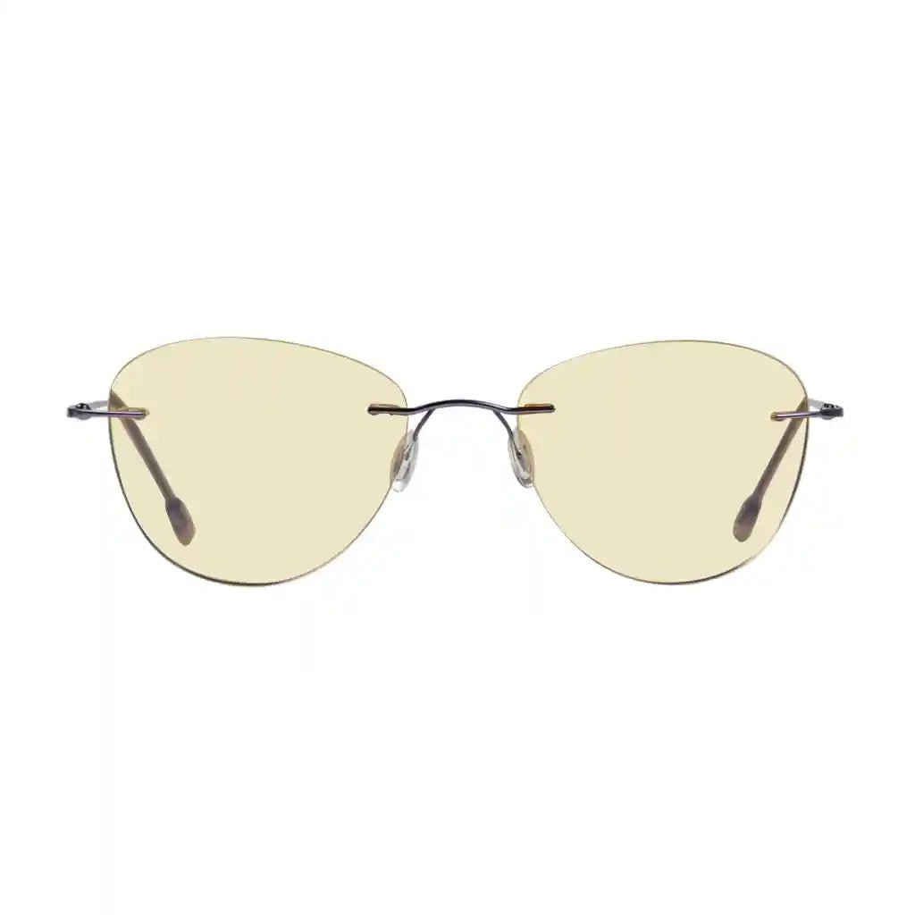 Rimless Blue Light Blocking Reading Glasses Women Men