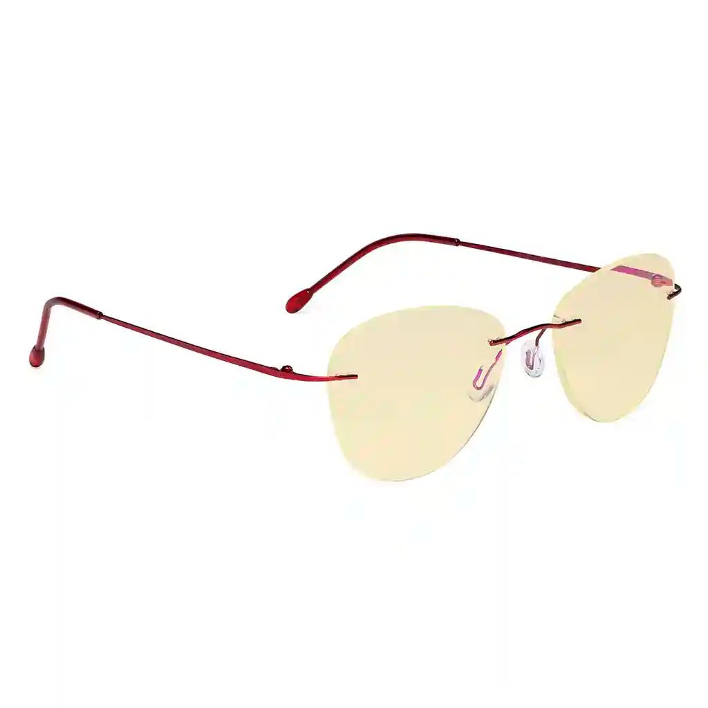 Rimless Blue Light Blocking Reading Glasses Women Men