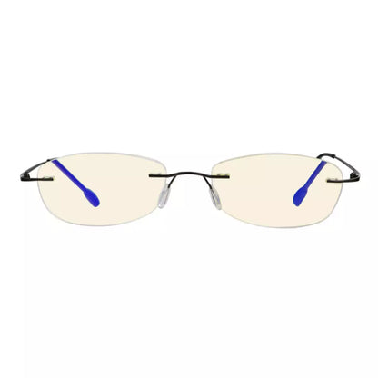 Rimless Blue Light Blocking Reading Glasses Women Men