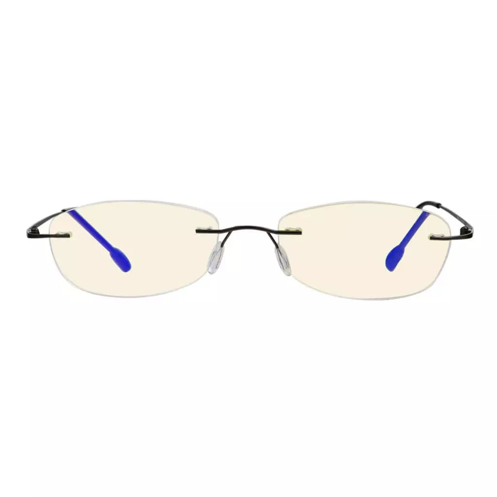 Rimless Blue Light Blocking Glasses Women Men