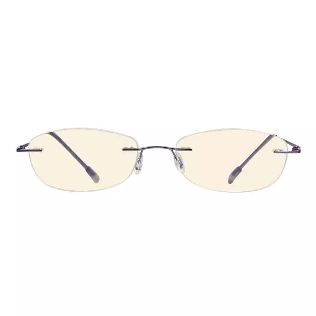 Rimless Blue Light Blocking Reading Glasses Women Men