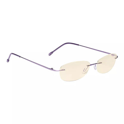 Rimless Blue Light Blocking Reading Glasses Women Men