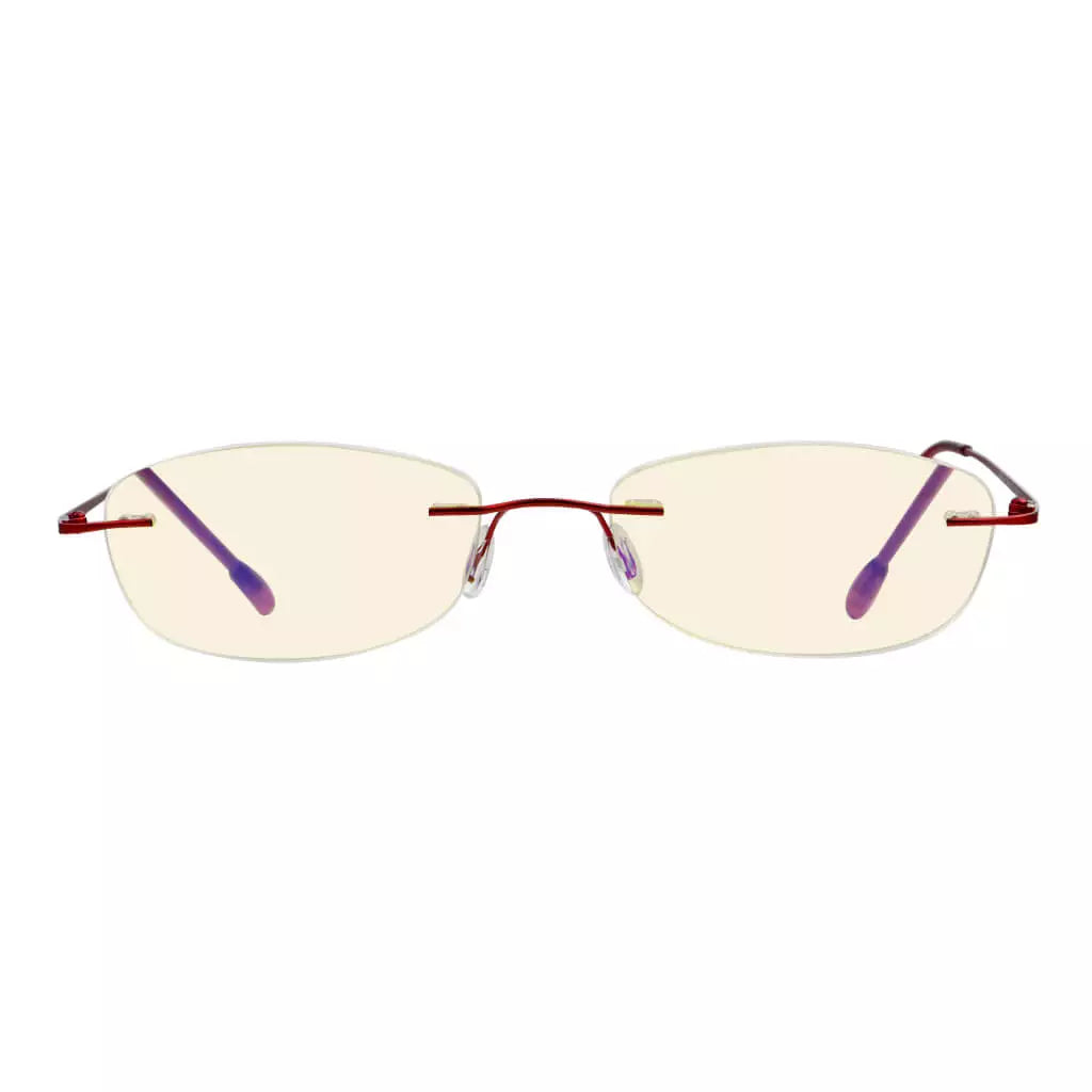 Rimless Blue Light Blocking Reading Glasses Women Men