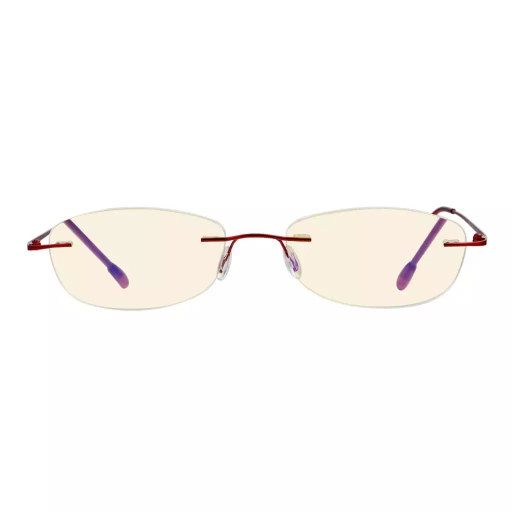 Rimless Blue Light Blocking Reading Glasses Women Men