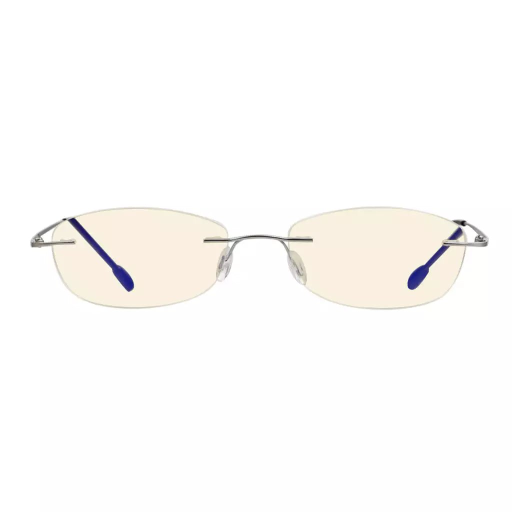 Rimless Blue Light Blocking Reading Glasses Women Men