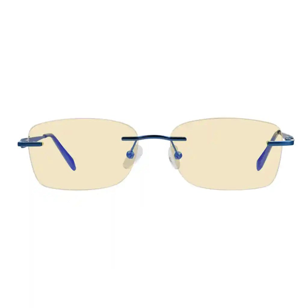 Rimless Blue Light Blocking Reading Glasses Women Men