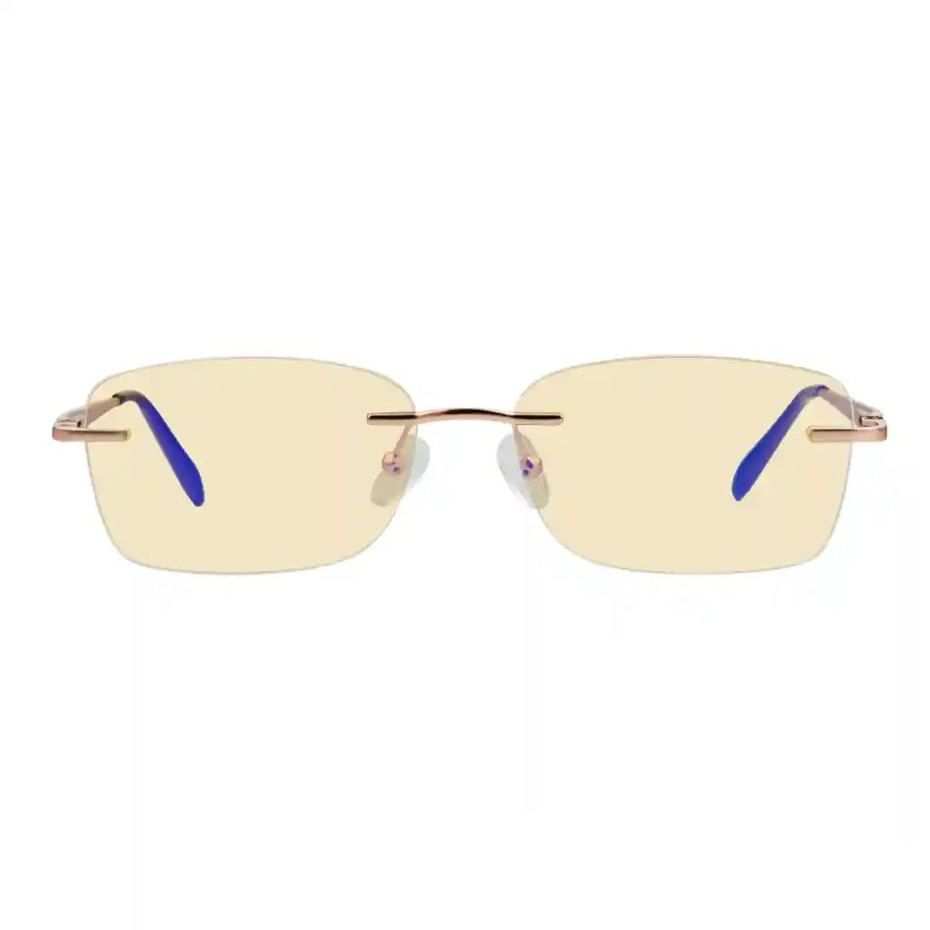 Rimless Blue Light Blocking Reading Glasses Women Men