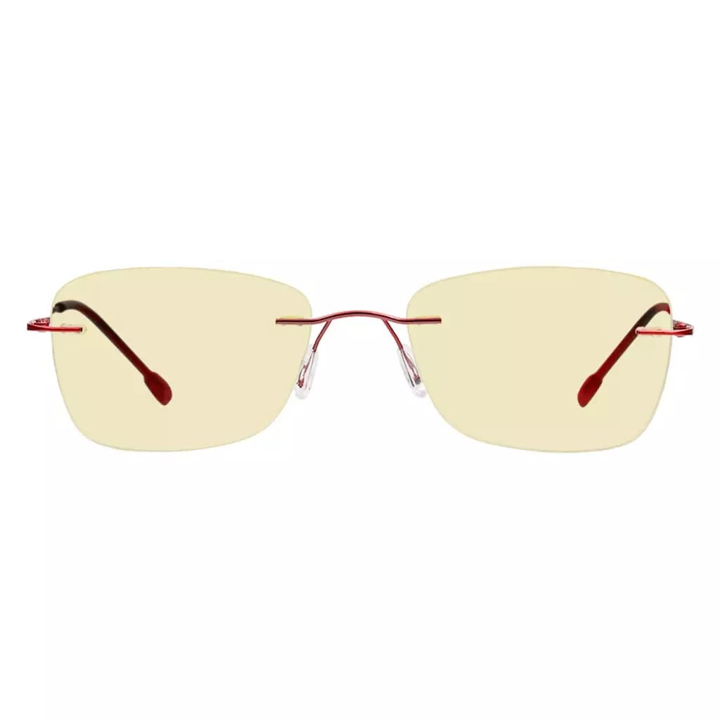 Rimless Blue Light Blocking Reading Glasses Women Men