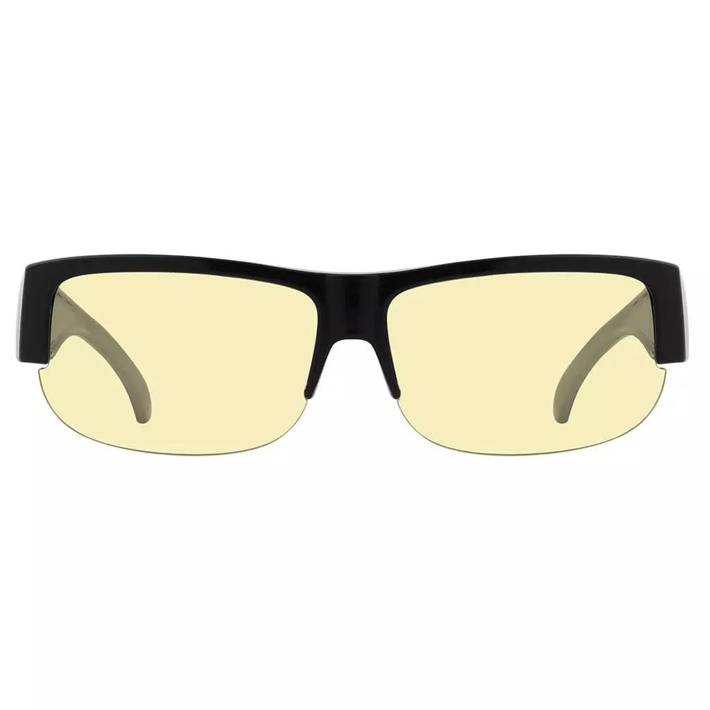 Blue Light Blocking Fit Over Glasses Yellow Tinted For Women Men