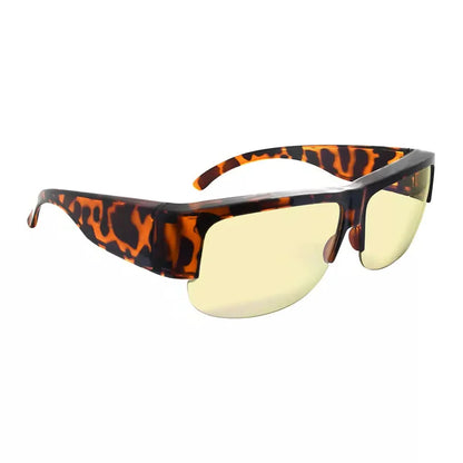 Blue Light Blocking Fit Over Glasses Yellow Tinted For Women Men