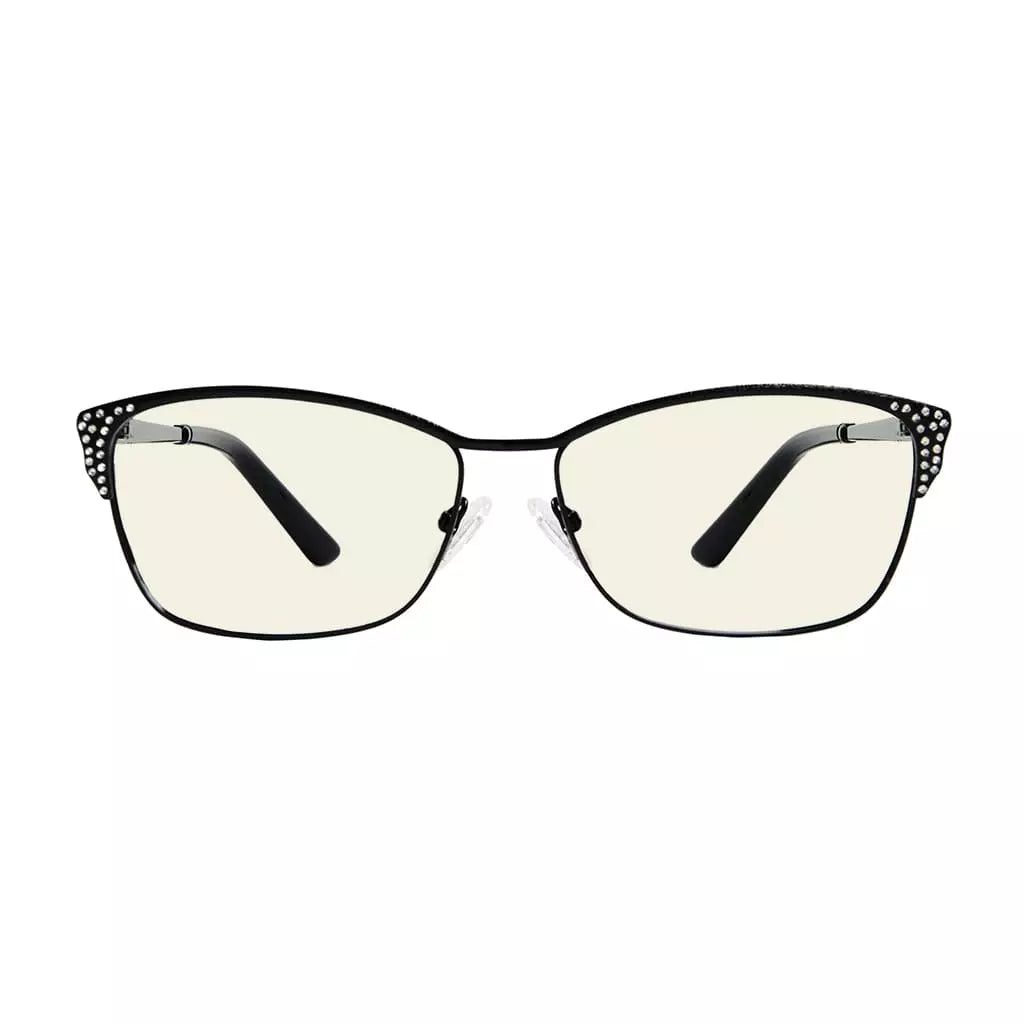 Rhinestone Blue Light Blocking Glasses for Women