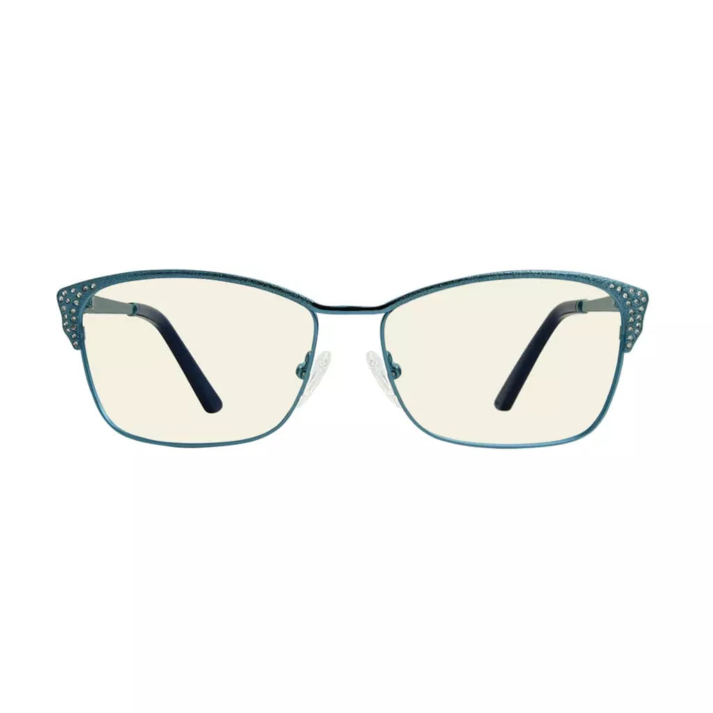 Rhinestone Blue Light Blocking Glasses for Women