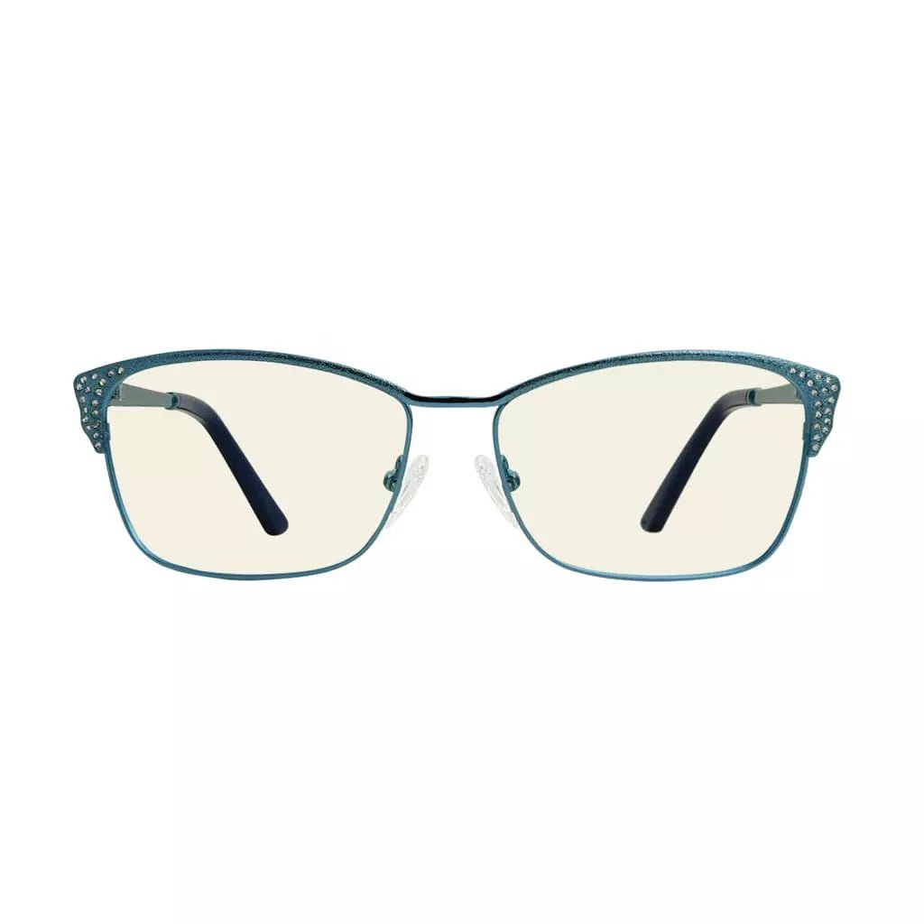 Rhinestone Blue Light Blocking Glasses for Women